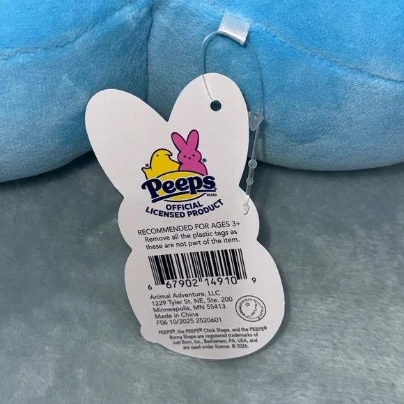 Peeps Blue Plush Bunny Pillow - Picture 8 of 12